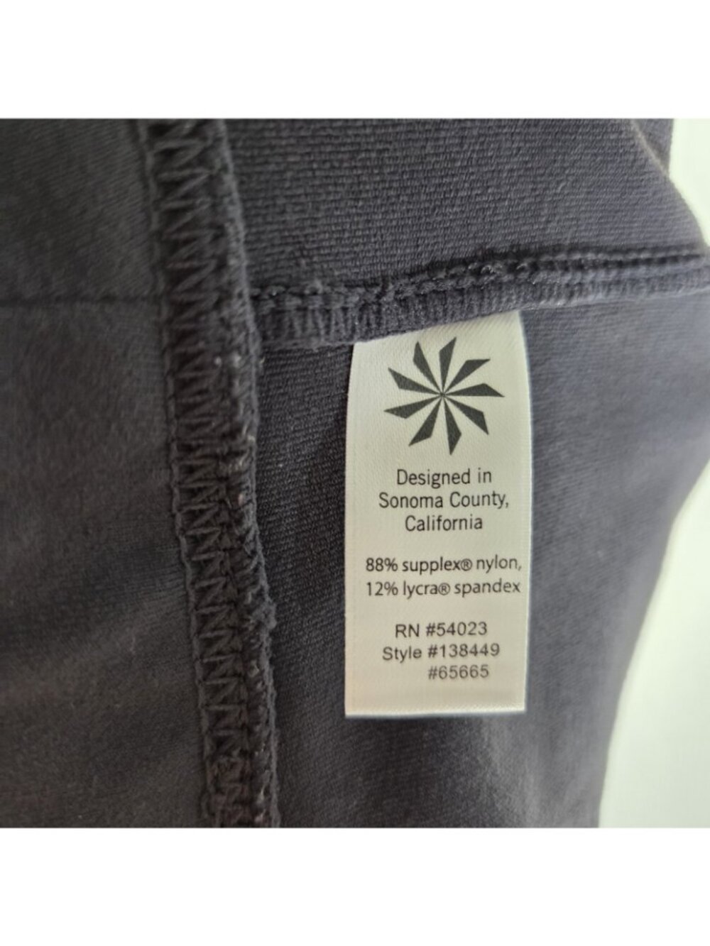 Athleta Metro Slouch XL Joggers Pants Black Drawstring Zip Pocket Dark Gray - Picture 16 of 16